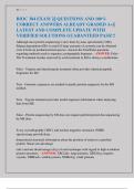 BIOC 384 EXAM 2&vert;&vert; QUESTIONS AND 100&percnt;  CORRECT ANSWERS ALREADY GRADED A&plus;&vert;&vert;  LATEST AND COMPLETE UPDATE WITH  VERIFIED SOLUTIONS GUARANTEED PASS&excl;&excl;&excl; 