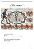 CAT en testvision samenvatting  van zorg verlenen bij circulatiestoornissen &lpar;cursus 7&rpar;- huidtherapie 