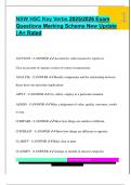 NSW HSC Key Verbs 2025&sol;2026 Exam  Questions Marking Scheme New Update  &vert; A&plus; Rated 