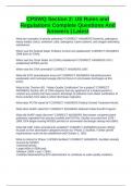 CPSWQ Section 2&colon; US Rules and Regulations Complete Questions And Answers &vert; Latest