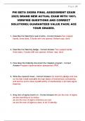 PHI BETA SIGMA FINAL ASSESSMENT EXAM NEWEST ACTUAL EXAM WITH COMPLETE QUESTIONS AND CORRECT VERIFIED ANSWERS &lpar;DETAILED ANSWERS&rpar; ALREADY GRADED A&plus; 100&percnt; GUARANTEED TO PASS CONCEPTS&excl;&excl;&excl;