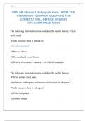 CMN 548 Module 1 study guide Exam LATEST 2025  UPDATE WITH COMPLETE QUESTIONS AND  CORRECTLY WELL DEFINED ANSWERS  100&percnt;GUARANTEED PASS&excl;&excl;&excl; &comma;