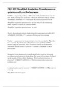 CON 237 Simplified Acquisition Procedures  tests with Complete Solutions&period;