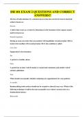 DH 101 EXAM 2 QUESTIONS AND CORRECT ANSWERS&excl;