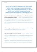 WGU C211 GLOBAL ECONOMICS FOR MANAGERS  EXAM QUESTIONS AND CORRECT ANSWERS&vert;  ACCURATE REAL EXAM WITH FREQUENTLY TESTED  QUESTIONS AND RATIONALE&vert;ALREADY A  GRADED&vert;GUARANTEED PASS&vert;LATEST UPDATE 2025 