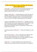 PFHS Unit 3 &ndash; Key Terms and Verified Questions on Food Security&comma; Nutrition&comma; Housing&comma; Finance&comma; and Health