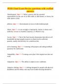 Principles of Family and Human Services &ndash; PFHS Final Exam Review &ndash; Verified Answer Set for Complete Test Preparation