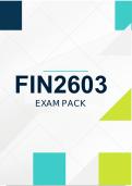 FIN2603 EXAM PACK 2026