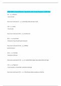 NRSG 4580 &vert; Cranial Nerves &vert; Questions with Correct Answers &vert; 100&percnt; Pass