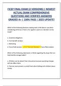 FICEP EXAM WITH COMPLETE QUESTIONS AND CORRECT VERIFIED ANSWERS &lpar;DETAILED ANSWERS&rpar; ALREADY GRADED A&plus; 100&percnt; GUARANTEED TO PASS CONCEPTS&excl;&excl;&excl;&period;