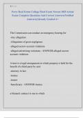 Perry Real Estate College Final Exam Newest 2025 Actual  Exam Complete Questions And Correct Answers&lpar;Verified  Answers&rpar;&vert;Already Graded A&plus;