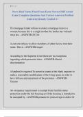 Perry Real Estate Final Exam BUNDLED EXAMS  includes accurate and verified questions covering key topics required for licensure&comma; such as property ownership&comma; contracts&comma; real estate law&comma; financing&comma; agency relationships&comma; fair housing&comma; and state-specific re