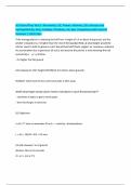 NS Chem&sol;Phys Test 5&colon; Kinematics&comma; KE&comma; Power&comma; vitamins&comma; &Delta;H&comma; entropy and hydrophobicity&comma; lens&comma; Cochlea&comma; Titrations&comma; Ka&comma; Ksp &vert; Questions with Correct Answers &vert; 100&percnt; Pass