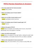 PHTLS Review Latest 2025 Actual Questions & Verified Answers &lpar;2025 &sol; 2026&rpar; A&plus; Grade 100&percnt; Guarantee Verified by Experts