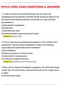 PHTLS &lpar;PRE&rpar; EXAM Latest 2025 Actual Questions & Verified Answers &lpar;2025 &sol; 2026&rpar; A&plus; Grade 100&percnt; Guarantee Verified by Experts