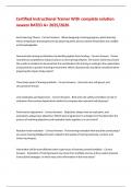 Certified Instructional Trainer With complete solution newest RATED A&plus; 2025&sol;2026