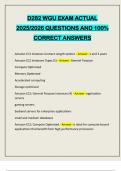 D282 WGU EXAM ACTUAL 2025&sol;2026 QUESTIONS AND 100&percnt; CORRECT ANSWERS