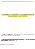 CONCRETE BATCH PLANT OPERATOR EXAM &lpar;FDOT&rpar; QUESTIONS AND ANSWERS GRADED A&plus; LATEST UPDATE&period;