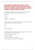 NCCCO MOBILE CRANE EXAM NEWEST ACTUAL EXAM WITH COMPLETE QUESTIONS AND CORRECT DETAILED ANSWERS &lpar;VERIFIED ANSWERS&rpar; &vert;ALREADY GRADED A&plus;&vert;&vert;BRAND NEW&excl;&excl; 2025&sol;2026