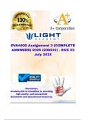 DVA4805 Assignment 3 &lpar;COMPLETE ANSWERS&rpar; 2025 &lpar;208522&rpar; - DUE 23 July 2025&semi; 100&percnt; trusted&comma; comprehensive and complete reliable solution with clear explanation