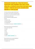 PROFESSOR MESSER SEC&plus; PRACTICE EXAM 1 QUESTIONS AND ANSWERS 2024&sol;2025 LATEST UPDATED A COMPLETE SOLUTION CONTAINS 100&percnt; CORRECT VERIFIED&sol;DETAILED ANSWERS BEST GRADED A&plus; FOR SUCCESS