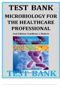 Test Bank Microbiology For The Healthcare Professional 2nd Edition Vanmeter Hubert Questions & Answers With Rationales