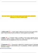HSC 300 PUBLIC HEALTH VOCAB EXAM QUESTIONS AND ANSWERS GRADED A&plus; LATEST UPDATE 2025