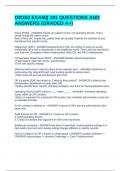 OR350 EXAM&vert;&vert; 191 QUESTIONS AND ANSWERS &lpar;GRADED A&plus;&rpar;