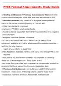 PTCB Federal Requirements Study Guide Latest 2025 Actual Questions & Verified Answers &lpar;2025 &sol; 2026&rpar; A&plus; Grade 100&percnt; Guarantee Verified by Experts