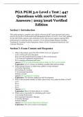  PGA PGM 3&period;0 Level 1 Test &vert; 447 Questions with 100&percnt; Correct Answers &vert; 2025&sol;2026 Verified Edition