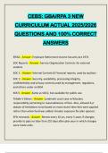 CEBS&colon; GBA&sol;RPA 3 NEW CURRICULUM ACTUAL 2025&sol;2026 QUESTIONS AND 100&percnt; CORRECT ANSWERS