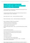 BSNS 113 Final Exam Revision Questions And 100&percnt; Correct Answers Graded To Pass 20252026&period;