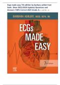 Ecgs made easy 7th edition by barbara aehlert test bank&period; &lpar;New 2025&sol;2026 Update&rpar; Questions and Answers 100&percnt; Correct 2025 Grade A&plus;&period; CHAPTER 1-10