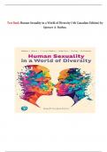Test Bank Human Sexuality in a World of Diversity &lpar;7th Canadian Edition&rpar; by Spencer A&period; Rathus