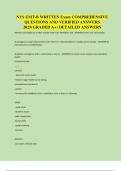 NYS EMT-B WRITTEN Exam COMPREHENSIVE QUESTIONS AND VERIFIED ANSWERS 2025&lpar;GRADED A&plus;&rpar; DETAILED ANSWERS