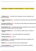 INORGANIC CHEMISTRY EXAM GRADED A&plus; LATEST UPDATE&period;