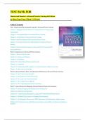 TEST BANK FOR HAMRIC AND HANSON'S ADVANCED PRACTICE NURSING 6TH EDITION BY MARY FRAN TRACY, EILEEN T. O'GRADY| ALL CHAPTERS 1-24| VERIFIED ANSWERS