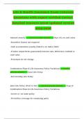 Health Insurance Exam Bundle Questions with Verified Answers 