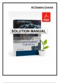 Solutions to Problems for Control Systems Engineering&comma; International Adaptation&comma; 8th Edition &ndash; &lpar;Nise&comma; 2024&rpar; &vert; All 14 Chapters Covered