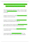 Change Management WGU C721 questions with verified correct answers 2025