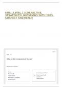 FMS - LEVEL 2 &lpar;CORRECTIVE STRATEGIES&rpar; QUESTIONS WITH 100&percnt; CORRECT ANSWERS&excl;&excl;