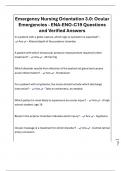 Emergency Nursing Orientation 3&period;0&colon; Ocular Emergencies - ENA-ENO-C19 Questions and Verified Answers