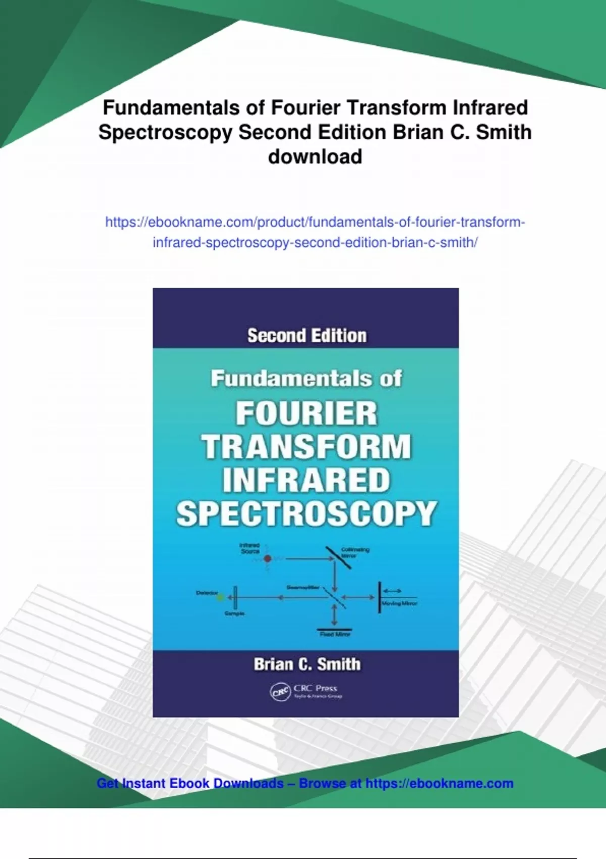 Summary Fundamentals of Fourier Transform Infrared Spectroscopy Second ...