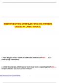 MISSOURI BOATING EXAM QUESTIONS AND ANSWERS GRADED A&plus; LATEST UPDATE&period;