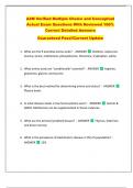 A4M Verified Multiple Choice and Conceptual  Actual Exam Questions With Reviewed 100&percnt;  Correct Detailed Answers   Guaranteed Pass&excl;&excl;Current Update 
