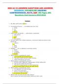 TEST BANK &colon; HESI A2 V1-V2 ANSWERS QUESTIONS AND ANSWERS GRAMMAR&comma; VOCABULARY&comma;READING COMPREHENSION&comma; MATH&comma; A&P VERIFIED 400 Questions And Answers2025