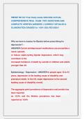 PMHNP NR 547 Final Study Guide 2025&sol;2026 ACTUAL  COMPREHENSIVE REAL  EXAM  TEST QUESTIONS AND   COMPLETE VERIFIED ANSWERS &lpar; CORRECT DETAILED &  ELABORATED&rpar; GRADED A&plus;&sol; 100&percnt; SOLVED 2025&excl;&excl; 