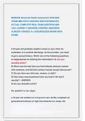 NUR643E Advanced Health Assessment 2025&sol;2026  &vert;EXAM &lpar;MULTIPLE CHOICES&rpar; AND &lpar;RATIONALES&rpar;  ACTUAL COMPLETE REAL EXAM QUESTION AND  100&percnt; CORRECT ANSWERS &lpar;VERIFIED ANSWERS&rpar;  ALREADY GRADED A&plus; &lpar;ASSURED&rpar;2025 BRAND NEW  EXAM&excl;&excl;