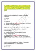 IAHSS BASIC TRAINING FOR HEALTHCARE SECURITY OFFICERS Newest Exam Questions and
