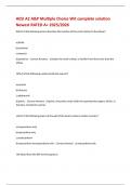 HESI A2 A&P Multiple Choice Wit complete solution Newest RATED A&plus; 2025&sol;2026 